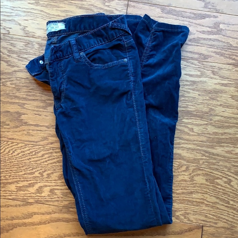 Free people cord blue pants
